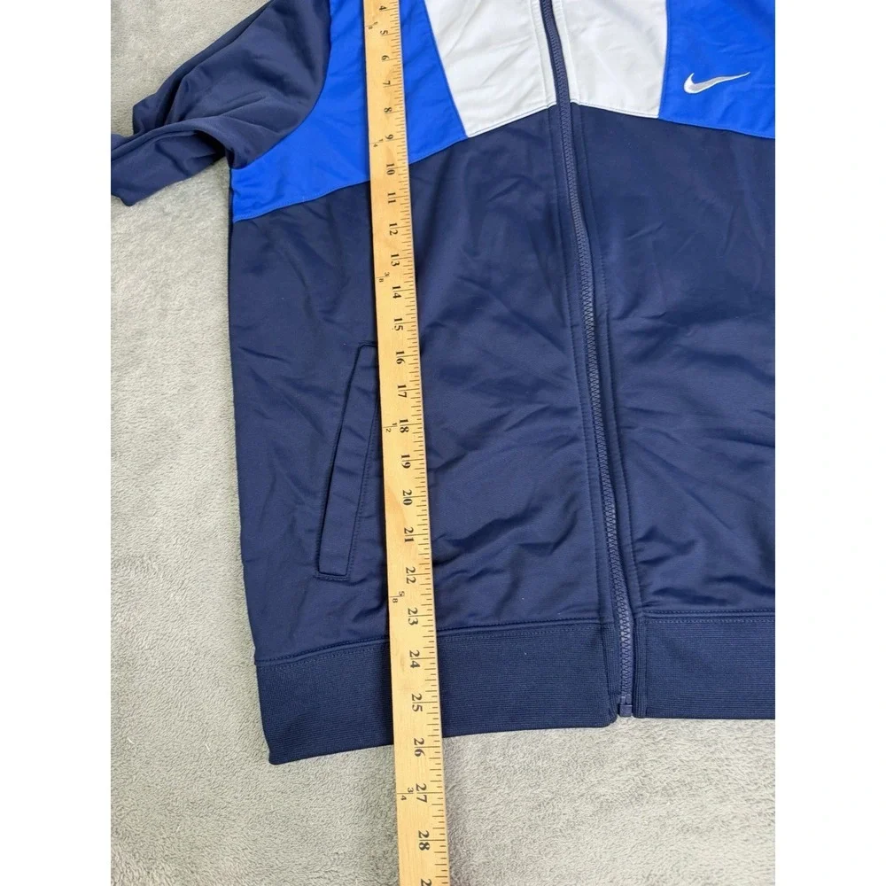 Vintage Y2K Nike Track Jacket Men's Size Medium Blue Full Zip
